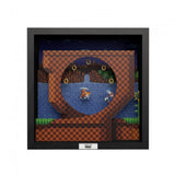 Pixel Frames Sonic the Hedgehog: Sonic Mania - Green Hill Zone 9x9 3D Shadow Box Art - Officially Licensed