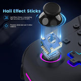 Hyperkin Armor3 NuRival Wireless Hall Effect Stick Game Controller For Nintendo Switch® OLED Model/Nintendo Switch® / Nintendo Switch Lite® (Black)